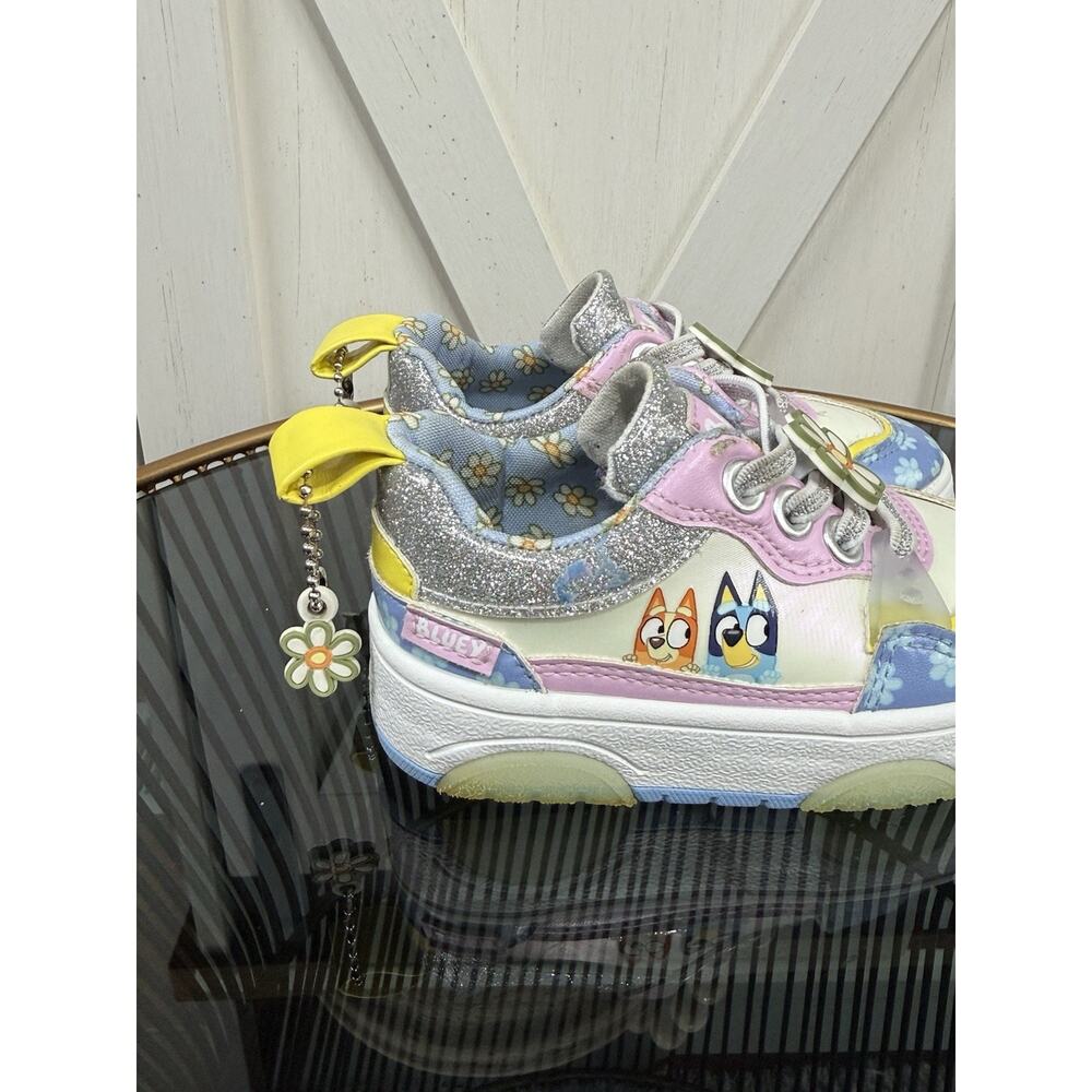 Ground Up Bluey Bingo Girls Size 6 Toddler Floral Low Top Slip On Sneakers Shoes - Picture 7 of 12